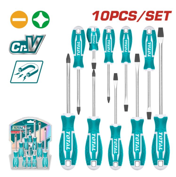 SET DESTORNILLADORES X 10  TOTAL THT250610